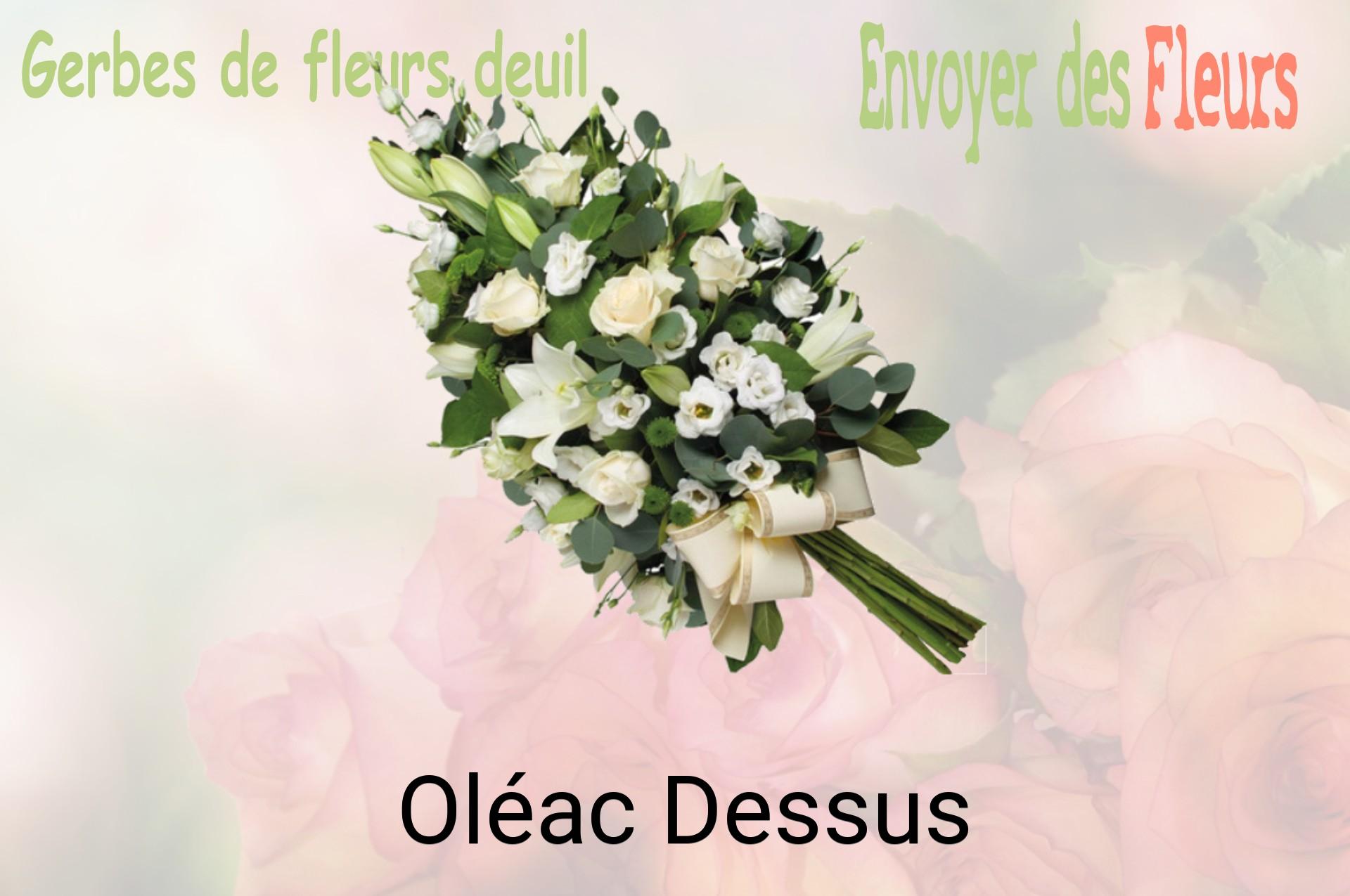 Gerbe de fleurs de deuil livrée à Oléac-Dessus